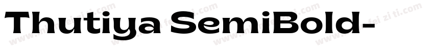 Thutiya SemiBold字体转换